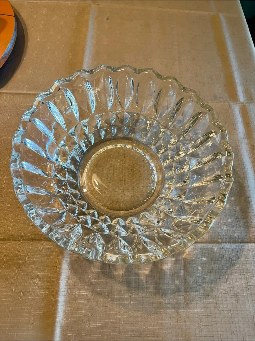 Indiana Glass 10” Lotus Blossom Bowl